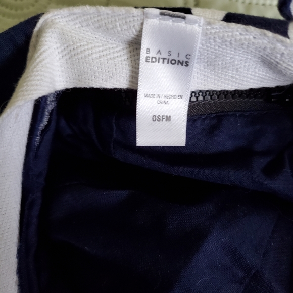 Basic Edition Blue with White Pocka Dots Visor with Convertible Zipper - Picture 8 of 11